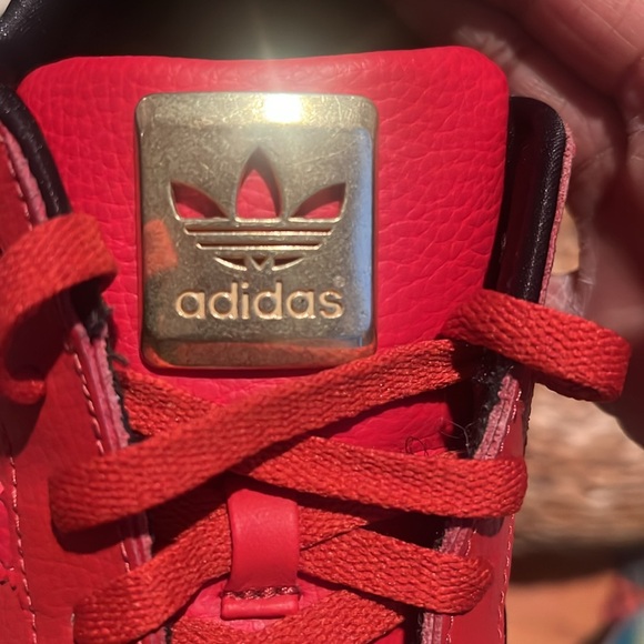 ADIDAS SUPERSTAR II MEN'S SIZES 8 NEW / RED LEATHER GOLD EMBLEM D74391 - Picture 11 of 12